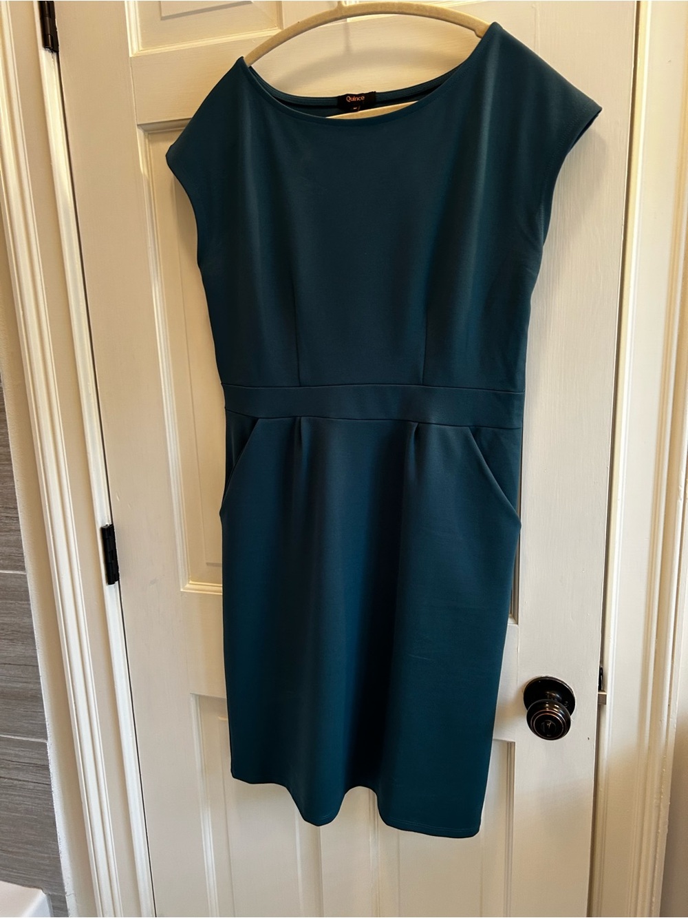 IRO Teal Sheath Midi Dress